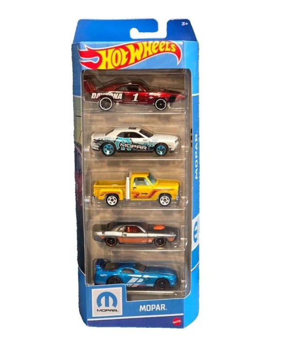 1806 Hot Wheels Beşli Araba Seti MOPAR HTV48