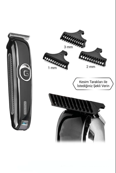 G Power Şarjlı Traş Makinesi Sakal Ense Vucüt Kılı Tıraş Makinası - 4
