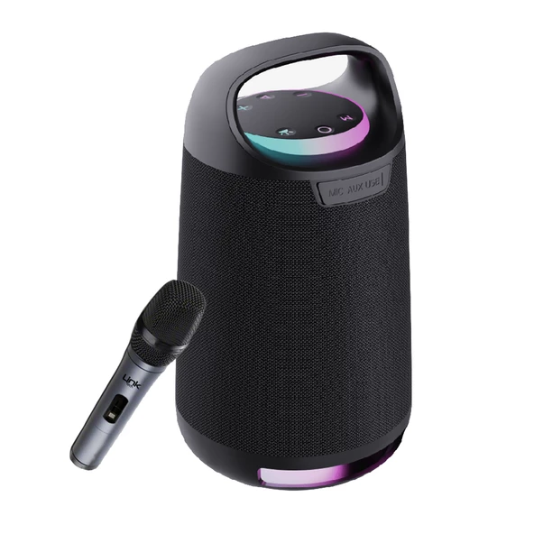 LinkTech M406 Premium RGB 80W Mikrofonlu Kablosuz BT Hoparlör - 2