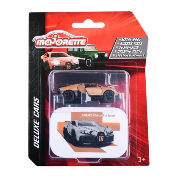Majorette Delüks Araçlar Kahverengi Bugatti Chiron Pur Sport - 3