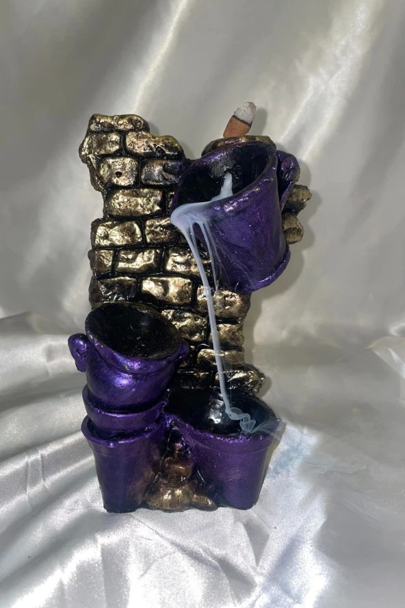 Geri Akış Tütsülük Ters Akış Şelale Kova Dağ Mavi - Resim 2