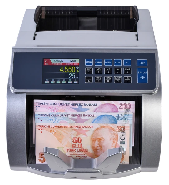 HMS-KAAN TL KARIŞIK SAYIM OFİS TİPİ PARA SAYMA MAKİNESİ (SESLİ KONUŞMA)