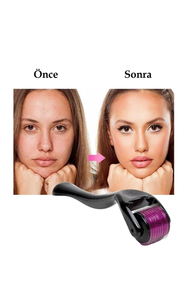3'lü Set Lifli Sabun Kahve Peeling Cilt Bakım Yenileme Titanyum Derma Roller Leke,Akne Ruşur Taşı - 3
