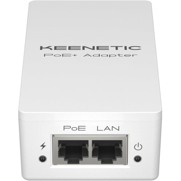 Keenetic Poe+ Injector, 1X1GBIT, 1X1GBIT Poe+ Port, Ieee 802.3AF/AT (MAX.30W/PORT), 30WATT