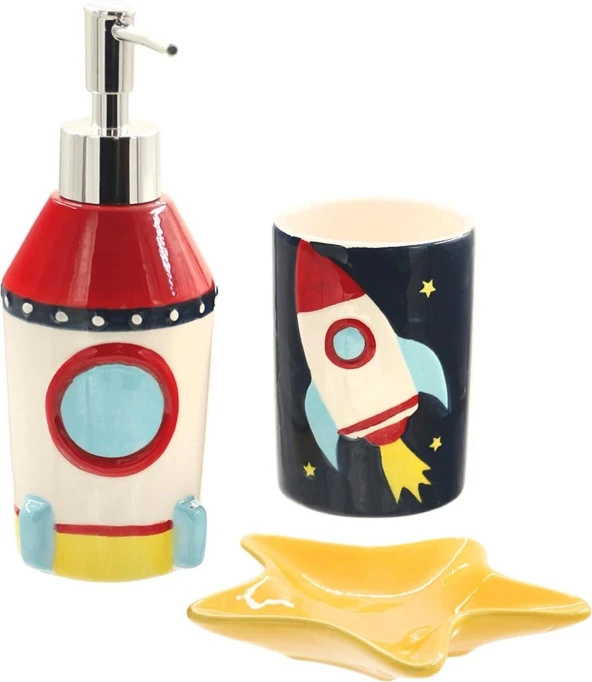 The Mia Rocket Banyo Seti 3 Parça