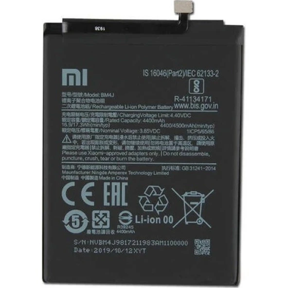 Redmi Note 8 Pro (BM4J) Batarya Pil (Güçlendirilmiş)