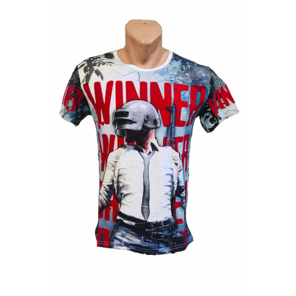 Dijital Baskı Pubg Palyer Gamer Tshirt - 3