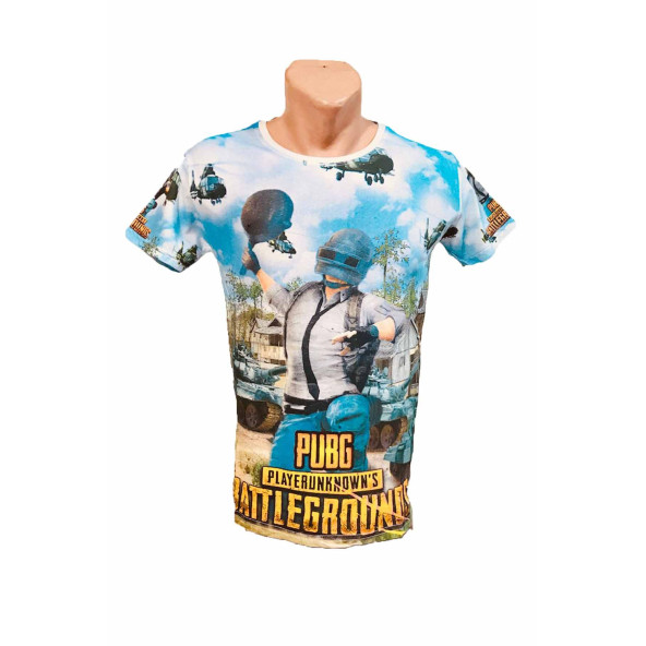 Dijital Baskı Pubg Palyer Gamer Tshirt - 5