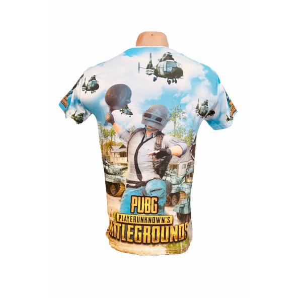 Dijital Baskı Pubg Palyer Gamer Tshirt - 6