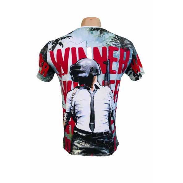 Pubg Palyer Dijital Baskı Gamer Tshirt - 2