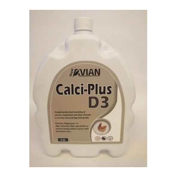 Royal Calci Plus D3 1 Lt. Kanatlılar, Yumurta Kabuk Kalitesi Için Tamamlayıcı Yem