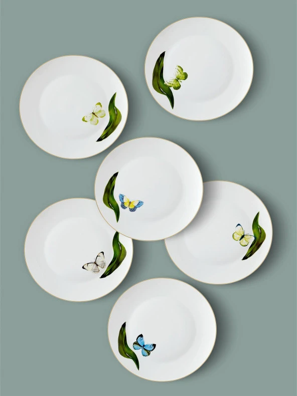 The Mia Folium Servis Tabağı 6 Kişilik DNR0064 - 3