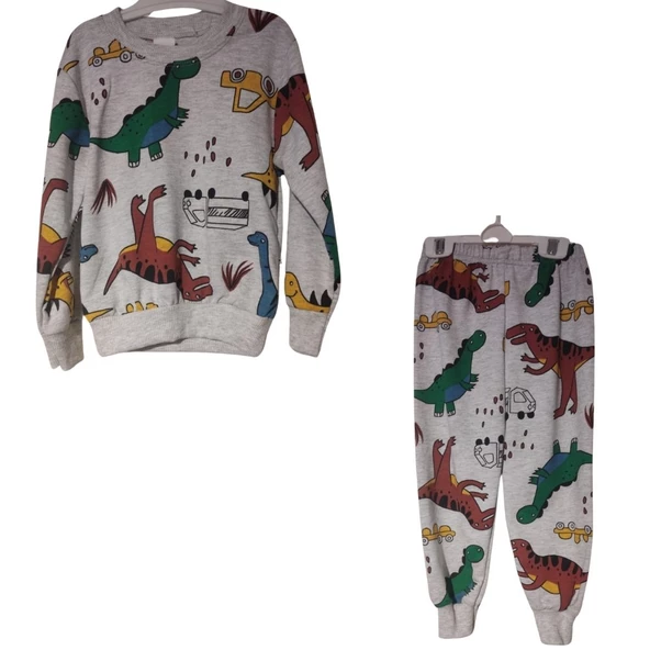 GÖKÇE KİDS DİNAZOR BASKILI ERKEK ÇOCUK TAKIM