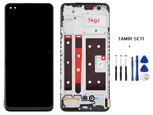 Oppo Reno 4 LİTE Lcd Ekran Dokunmatik Orijinal Kalite ÇITALI + TAMİR SETİ