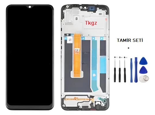 OPPO A15 Lcd Ekran Dokunmatik Orijinal Kalite ÇITALI + TAMİR SETİ