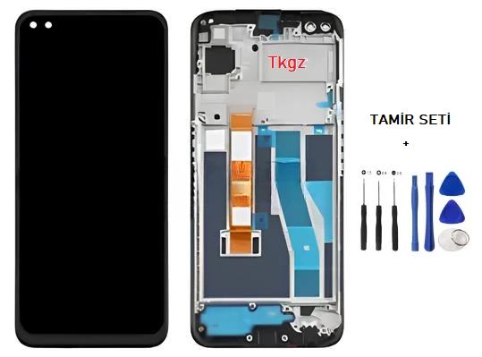 Oppo Realme 6 PRO Lcd Ekran Dokunmatik Orijinal Kalite ÇITALI + TAMİR SETİ
