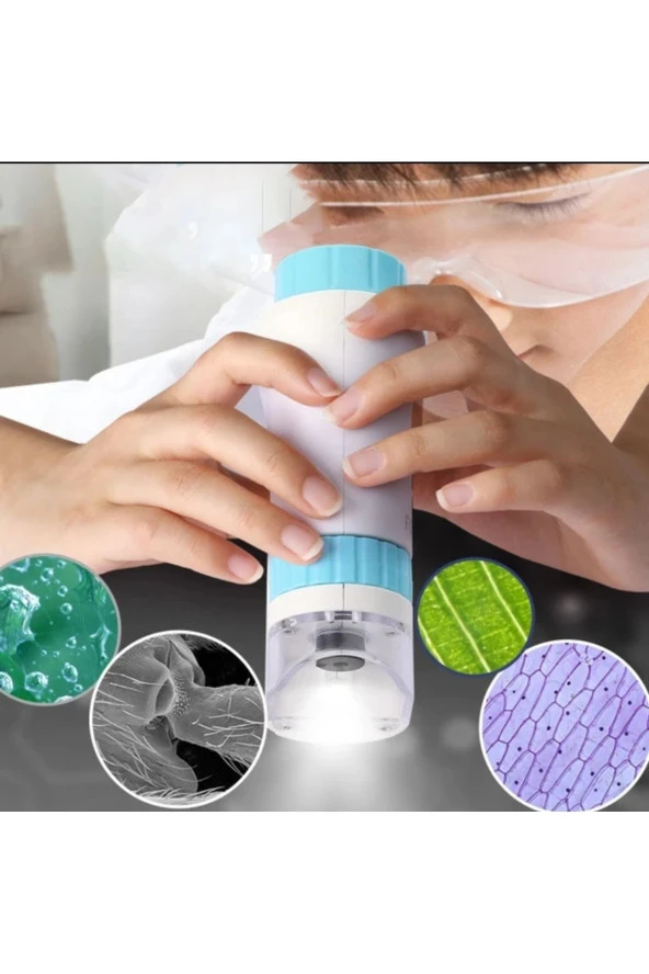 Mini Ayaksız El Mikroskobu (Çocuklar için -Cep boy) - 6