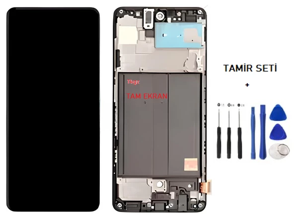 Samsung Galaxy A51 - SM-A515 Lcd Ekran Dokunmatik Orijinal Kalite ÇITALI + TAMİR SETİ