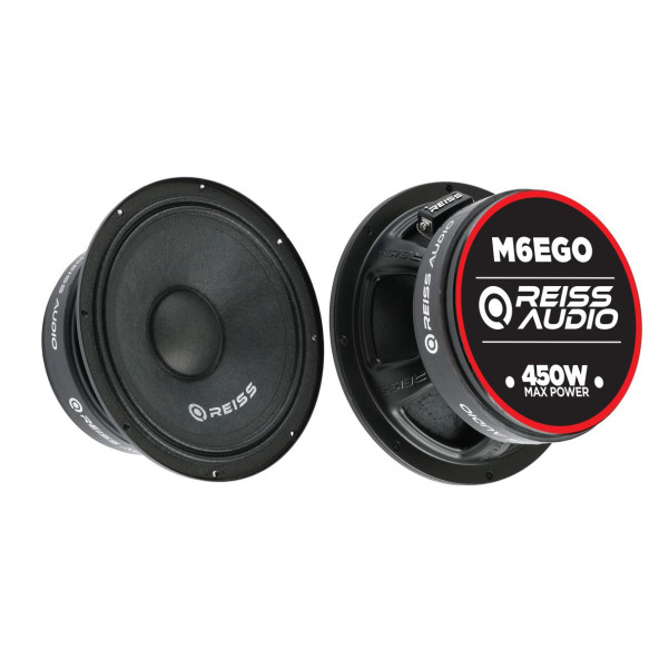 Reiss RS-M6EGO Çifti 900WAT-400W Rms Metal Kapaklı 16 cm Oto Midrange Hoparlör - 1