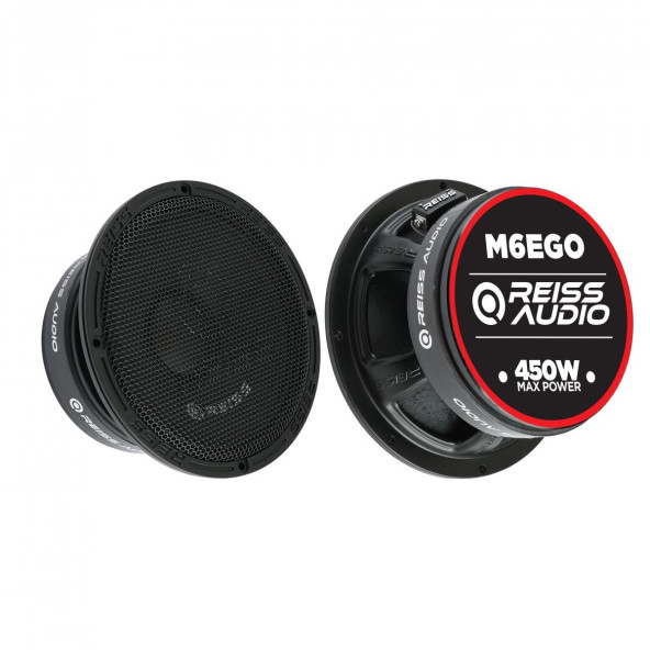 Reiss RS-M6EGO Çifti 900WAT-400W Rms Metal Kapaklı 16 cm Oto Midrange Hoparlör - 2