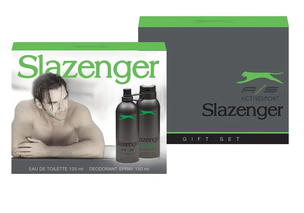 Slazenger Active Sport Eau de Toilette & Deodorant Set (Yeşil, 125+150 ml)
