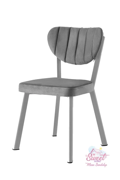 Esinti Metal Sandalye Renkli Ayak 4 Lü Set Cafe,Restaurant,Mutfak,Salon,Yemek Odası Sandalyesi - 9