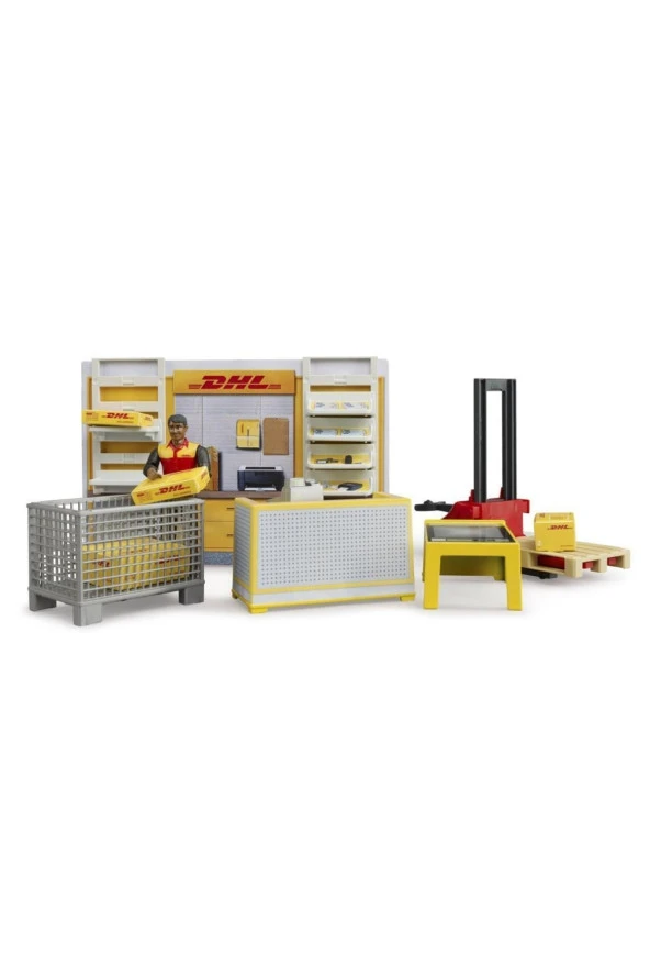 Bruder Dhl Kargo Merkezi&transpalet Br62251 - Resim 5