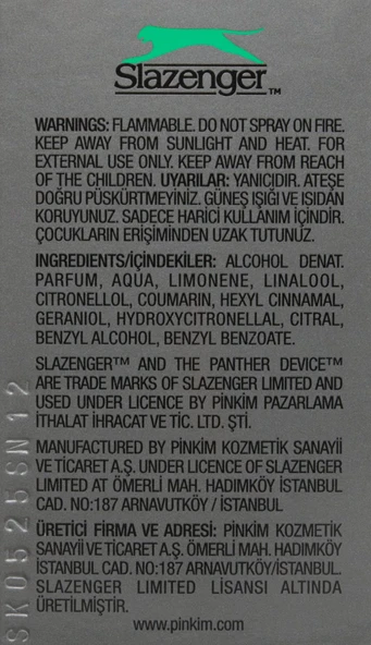 Slazenger Activesport Yeşil Eau De Toilette (125 ml) - Resim 4