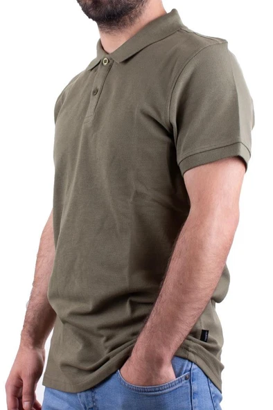 Twister Jeans 2277CC Haki Polo Yaka Erkek T-Shirt - 3