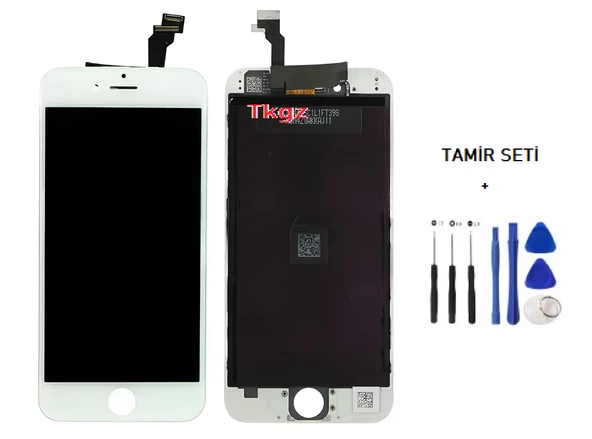 iPhone 6 Lcd Ekran Dokunmatik Orijinal Kalite (LW MARKA) BEYAZ + TAMİR SETİ - 1