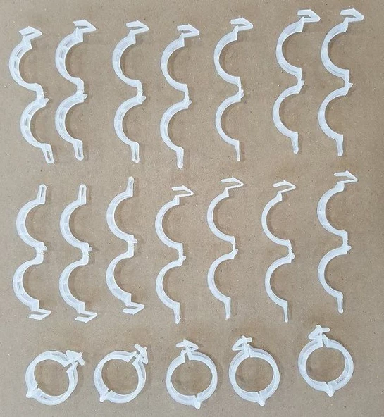 200 Adet Şeffaf Domates, Sarmaşık Klipsi Bitki Klipsi - 2