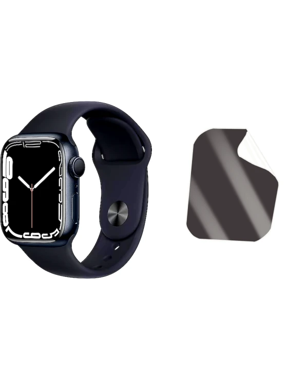 Apple Watch Series 7 41mm Saat Uyumlu Hayalet Ekran Kırılmaz Cam Ekran Koruyucu Film 8684609405958