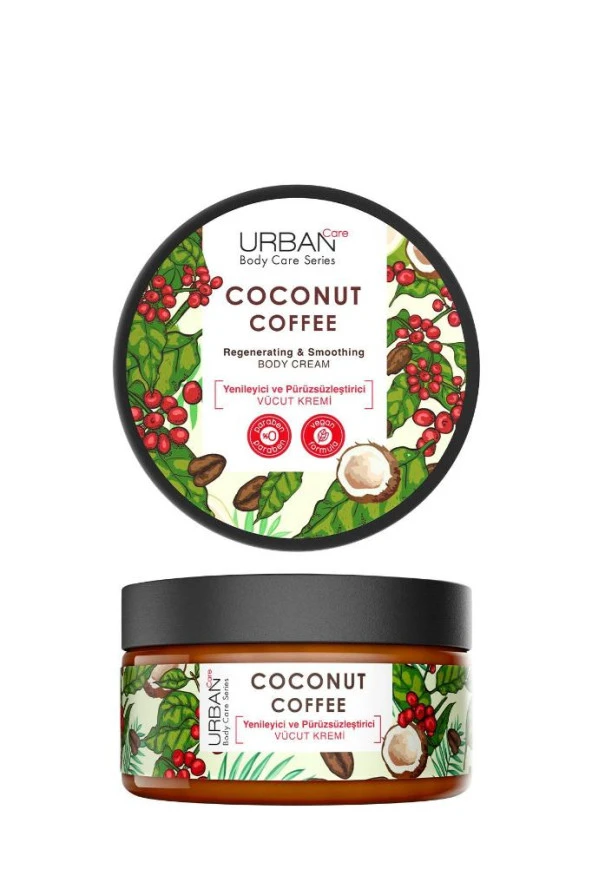 Urban Care Coconut Coffee Yenileyici ve Pürüzsüzleştirici Vücut Kremi 200 ml-Vegan - 3