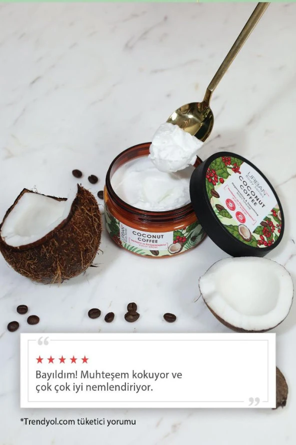 Urban Care Coconut Coffee Yenileyici ve Pürüzsüzleştirici Vücut Kremi 200 ml-Vegan - 7