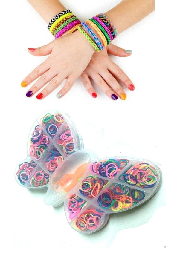 Hayal Sepeti Lastik Bileklik Yapma Seti  kelebek model Özel Kutulu - 2