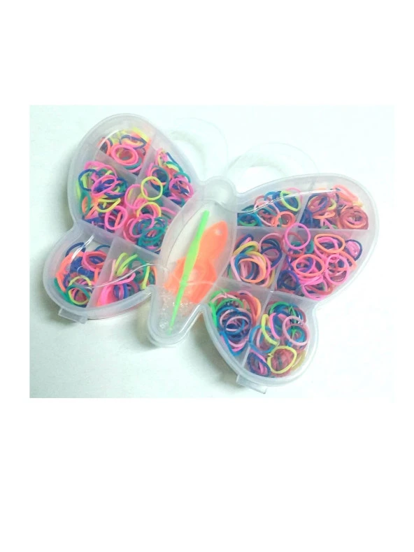 Hayal Sepeti Lastik Bileklik Yapma Seti  kelebek model Özel Kutulu - 11