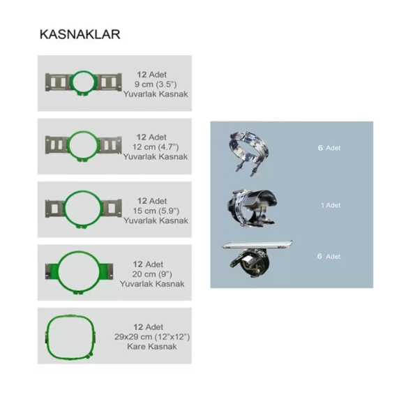 Wonyo WY1206CH 6 Kafa 12 İğne Nakış Makinesi (45Cm X 40 Cm İşleme Alanı) - Resim 2