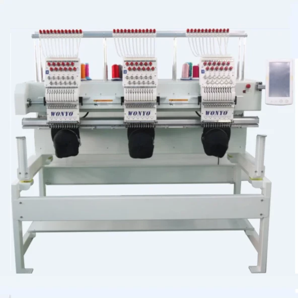 Wonyo WYQ1203 3 Kafa 12 İğne Nakış Makinesi (40Cm X 50Cm İşleme Alanı) - Resim 2