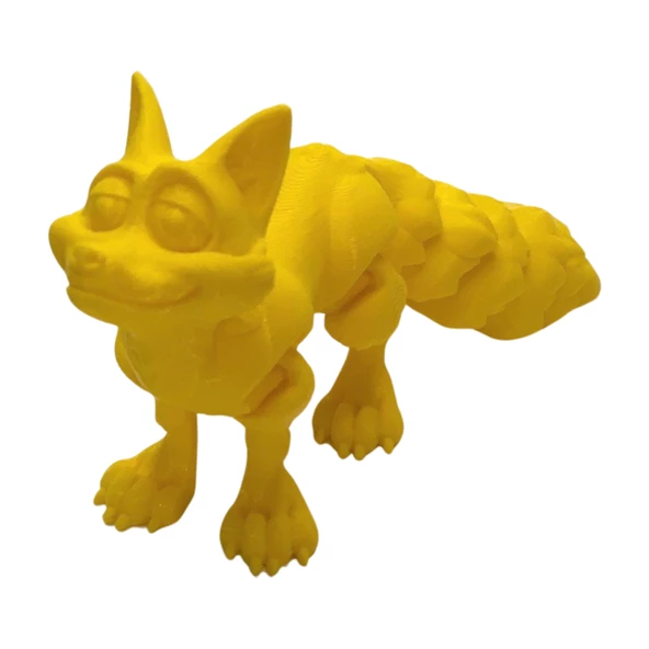 3D Hareketli Tilki Oyuncak - Sarı - Resim 6