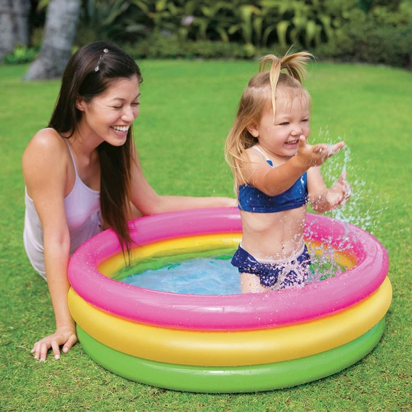 Intex 3 Boğumlu Sunset Bebek Havuzu 86*25 cm (58924) - 4