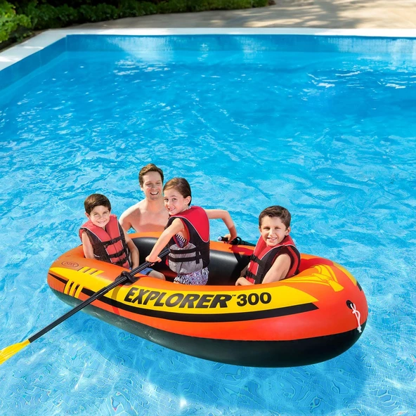 Intex Explorer 300 Şişme Bot Set 211*117*41 (58332) - 7