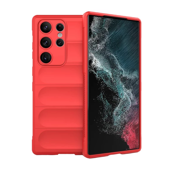 Samsung Galaxy S24 Ultra Kılıf Optimum Lens Çerçeveli Silikon Kapak - 10