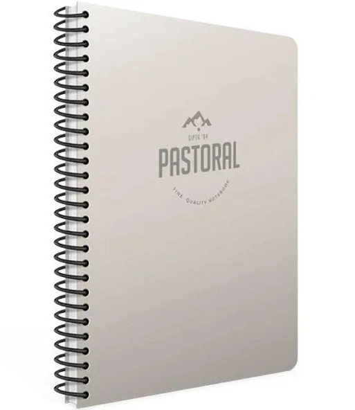 Gıpta Pastoral 17x24cm 72yp Spiralli Plastik Kapak Kareli Defter - 1 Adet