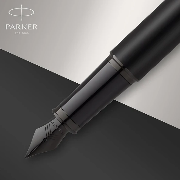 Parker IM Mat Metalik Dolma Kalem, M Uç - Siyah BT / - 4