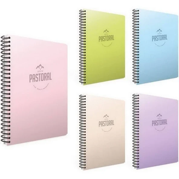 Gıpta Pastoral 17x24cm 72yp Spiralli Plastik Kapak Kareli Defter - 1 Adet - Resim 2