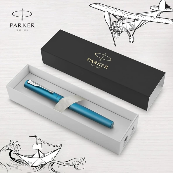 Parker Vector XL Mat Dolma Kalem, M Uç - Turkuaz / - 3