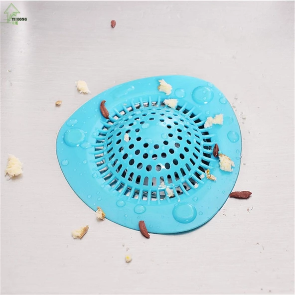 Plastik Silikon Lavabo Tıkama Önleyici Süzgeç Asorti - 4