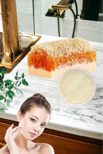 2li Doğal Set Kabak Lifli Keçi Sütü Ballı Sabun Peeling Bakım Sıkılaştırma Akne Temizleme Yüz Pedi - 3