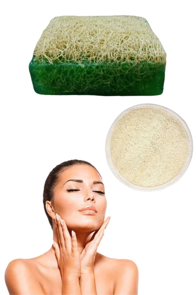 2'li Doğal Set Kabak Lifli Çay Ağacı Sabun Peeling Bakım Sıkılaştırma Akne Temizleme Lifli Yüz Pedi - 2