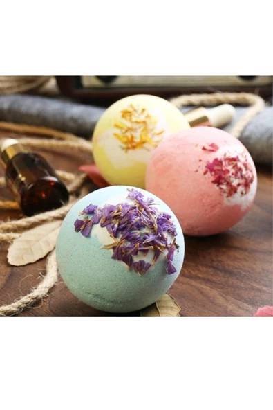 4 Adet Peeling Nemlendirici El Yapımı Doğal Renkli Kokulu Pedikür Ayak Nem Bombası Nem Topu - 3